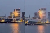 Bodo/Glimt fans set fireworks off outside Tottenham hotel at 2am 'but it's still light'