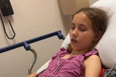 Girl, 9 slices legs open in tin lid horror but uses Walking Dead skills to save own life