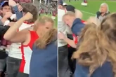 Footie fans battered and bruised as wild hair pulling brawl breaks out after game