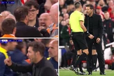 Diego Simeone sent off in added time chaos vs Liverpool for 'fighting' fan