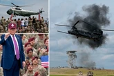 Donald Trump shows off US military might with choppers and missiles as WW3 fears grow