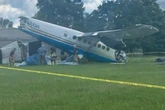 Several injured after skydiving plane crashes near airport with up to 20 people on board