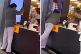 Horror moment McDonald's customer hurls scalding cup of coffee at manager