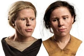 Faces of two 6,000-year-old sisters recreated as mystery baby found