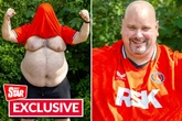 'I looked a fat wally but when Charlton score it's pure emotion' says viral man boob fan