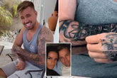Katie Price tells off Carl Woods for scratching his scabby tattoo of her face