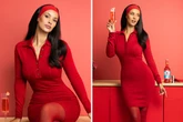 Maya Jama slips curves into red hot figure-hugging ensemble for new campaign