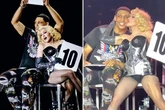 Madonna caught in steamy smooch as she kisses toyboy on stage after angering fans