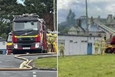 Hospital 'on fire' as over 50 firefighters rush to tackle the blaze