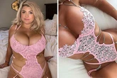 Curvy model branded 'sexy' as she flaunts figure in 'chains and whips' lingerie