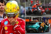 F1 crash-fest sees unwanted record broken as Lewis Hamilton and McLaren suffer shocker