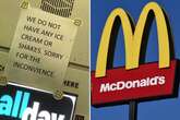 McDonald's ridiculed as broken ice cream machines around UK mapped in real-time