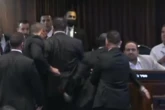 Chaos at Donald Trump address as shouting man rushes at US President