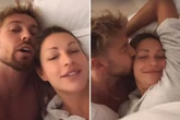 Sam Thompson shares intimate video in bed with Zara McDermott as they reunite after IAC win