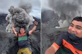 Influencer branded 'insane' after taking footage just feet away from volcano eruption