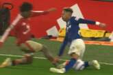 Man Utd's Patrick Dorgu sent off for 'horror' tackle as fans call for lengthy ban