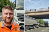 Trucker parked lorry under bridge to save suicidal man about to jump