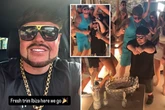 Ibiza Final Boss raves with 'The Mini Boss' as girls straddle shoulders in pool