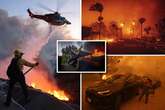 LA wildfire forces 30,000 people from homes in apocalyptic scenes destroying celeb pads