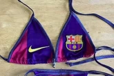 Footy fans can buy bikinis made from old kits for UK Spring heatwave