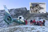 Hiker dies falling 230ft off UK mountain ridge 'notoriously slippery' in the snow