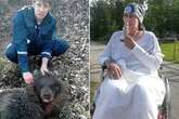 Woman 'torn apart' by bear found still alive buried and saved for later