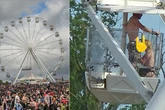 Horny couple caught 'having sex' on Ferris wheel in front of stunned festival-goers
