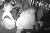 Horror footage as jealous boyfriend slices away man's ear with glass after he spoke to his girlfriend