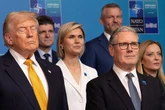 Keir Starmer keeps boring Donald Trump to sleep as he's seen with eyes closed during every chat