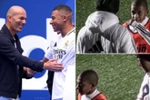 Kylian Mbappe reunites with Zinedine Zidane at Real Madrid - years after icon trained him