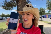 Adult star 'flashes' in World Cup fanzone after being 'scammed' out of England ticket