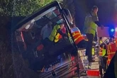Football team trapped in horror crash as 'windows explode' and eight injured