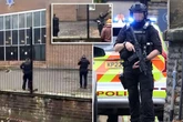 Shocking video emerges of synagogue stabbing as onlooker shouts 'he's got a bomb on him'