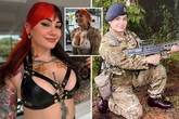 Tattooed powerlifter quit RAF after raking in £10,000 in first month posting adult videos