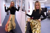 Amanda Holden hikes up skirt to show bare legs as fans say ‘hang it in the Louvre’