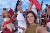 Bikini-clad partygoers scream as £3.6m Lamborghini yacht sinks during F1 Miami Grand Prix weekend