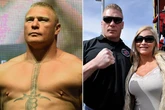 Rarely-seen WWE star Brock Lesnar unrecognisable in new photo alongside wife Sable