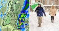 UK weather maps show date snow and heavy rain will hit Brits – one region spared