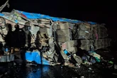 20 children and teacher dead as school bus crashes into huge rock on notorious road