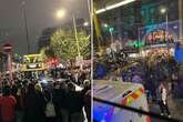 Halloween mayhem as hundreds block roads in city centre for 'fake parade'