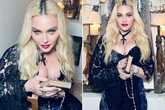 Madonna, 63, is the ultimate ageless beauty as she flaunts cleavage in red-hot display