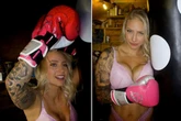 Ebanie Bridges shares incredible training pics of 'not your usual garage session'
