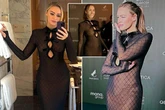 Laura Woods wows in see-through red carpet dress and leaves little to the imagination