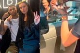 Marcus Rashford snapped with 'on-off girlfriend' Lucia Loi while stopping for Barca fans