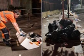 Council workers pictured taking on mammoth Notting Hill Carnival clean-up