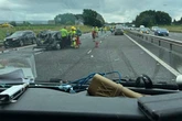 BREAKING M6 crash sees one-year-old baby among nine injured as horror pics emerge