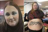 Wetherspoon super fan reveals giant 1.5ft tattoo wrapped across her belly