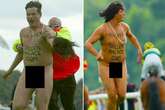 Streaker disguised as 'drunken lady' bared all at Ascot – and even the Queen got an eyeful