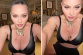 Madonna, 62, flaunts mega cleavage in black lingerie as she teases 're-invention'