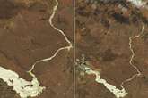 NASA images reveal full extent of toxic golden river devastating region